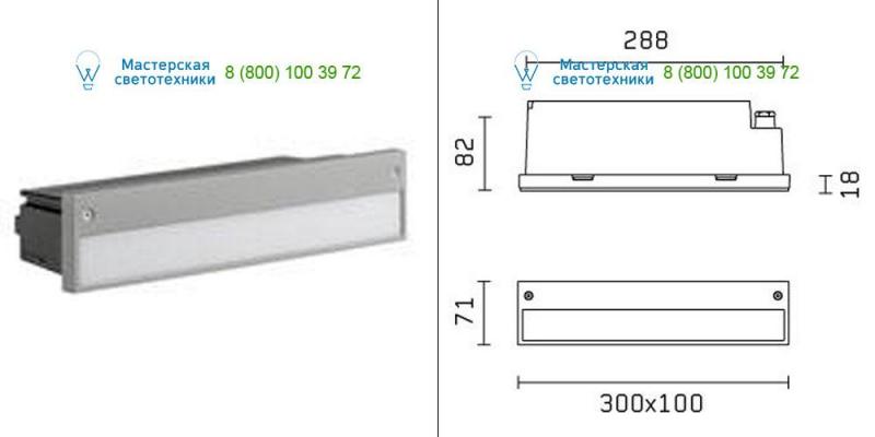 07.9008.01 <strong>FLOS</strong> Architectural matt white, Outdoor lighting > Wall lights > Recessed