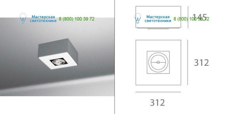 Gray M115750 Artemide Architectural, накладной светильник