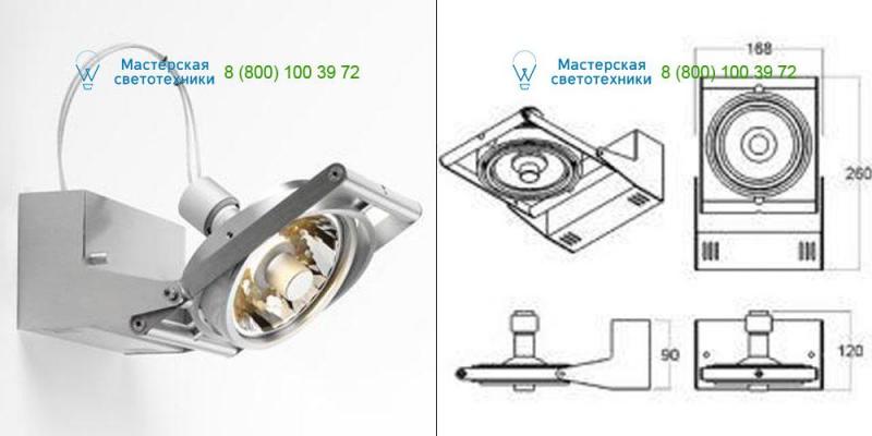 PSM Lighting alu satin 1441.14, накладной светильник > Spotlights