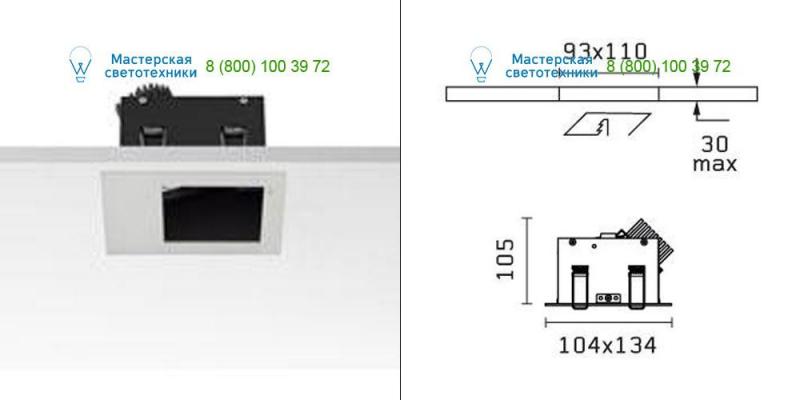 Mercury <strong>FLOS</strong> Architectural 04.6339.08, светильник > Ceiling lights > Recessed lights
