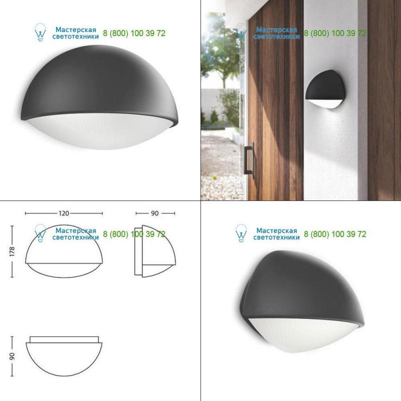 164079316 anthracite <strong>Philips</strong>, Led lighting > Outdoor LED lighting > Wall lights > Surface mounte