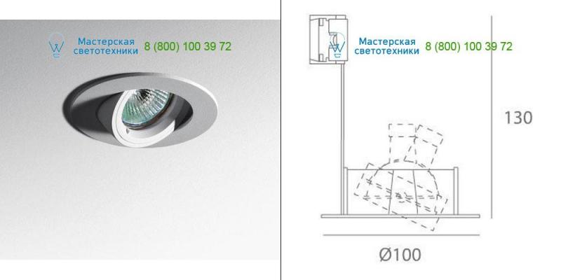 White Artemide Architectural M042905, встраиваемый светильник