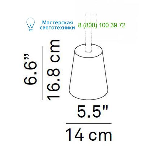 1D810/100001 Luceplan black, светильник
