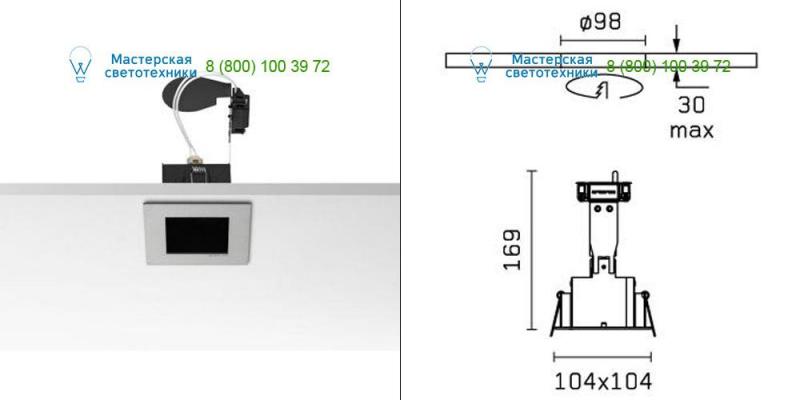 Mercury <strong>FLOS</strong> Architectural 04.6306.08, встраиваемый светильник