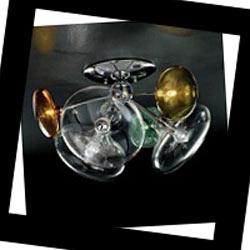 IDL 366/6PF CRISTALLO,VERDE,GIALLO,AMBRA Moira, Потолочный светильник