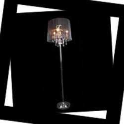 Eurosvet 2045/3F chrome/black Хрусталь, Торшер