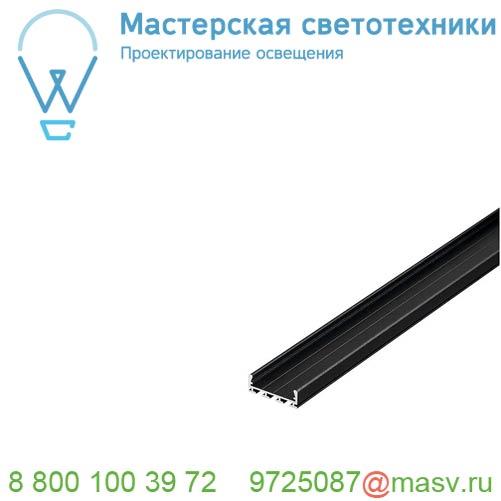 213700 <strong>SLV</strong> GLENOS Pro-2609 100 профиль накладной, без экрана, 1 м, черный