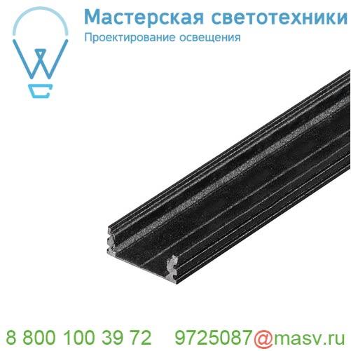 213810 <strong>SLV</strong> GLENOS D-1808 200 профиль накладной, без экрана, 2 м, черный