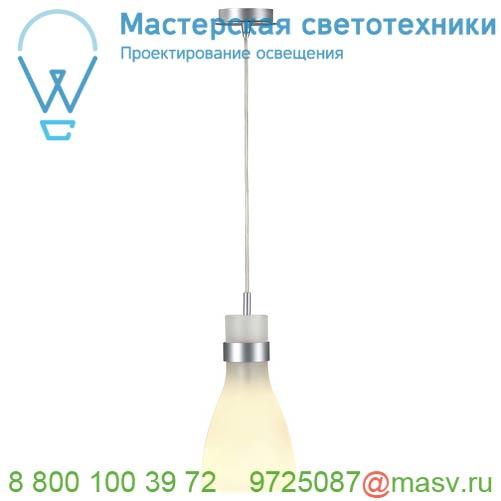 133464 SLV BIBA светильник подвесной для лампы Е14 60Вт макс., серебристый / стекло матовое