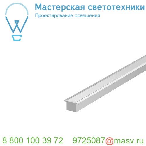 1000490 SLV GRAZIA 20, профиль встраиваемый, 1 м, без экрана, алюминий
