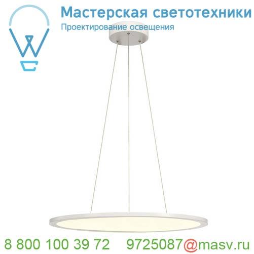 1001344 SLV PANEL 60 ROUND светильник подвесной 42Вт с LED 3000К, 3150лм, 110°, димм. 1-10В, белый
