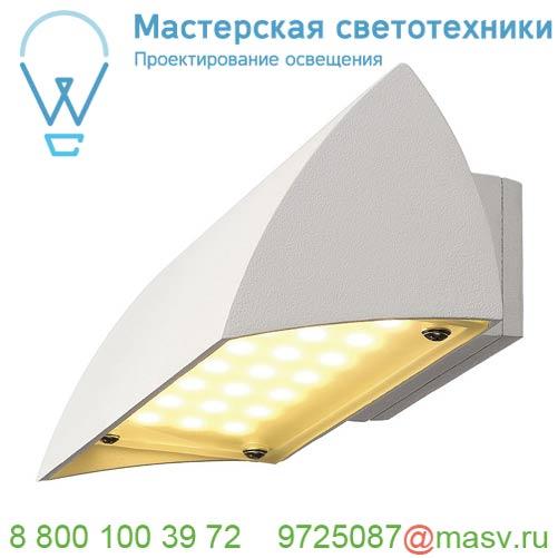 227051 SLV NOVA LED светильник настенный IP44 7.9Вт c LED 3000К, 360лм, белый