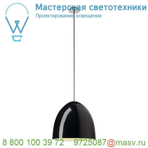 155470 <strong>SLV</strong> PARA CONE 40 светильник подвесной для лампы E27 60Вт макс., черный глянцевый