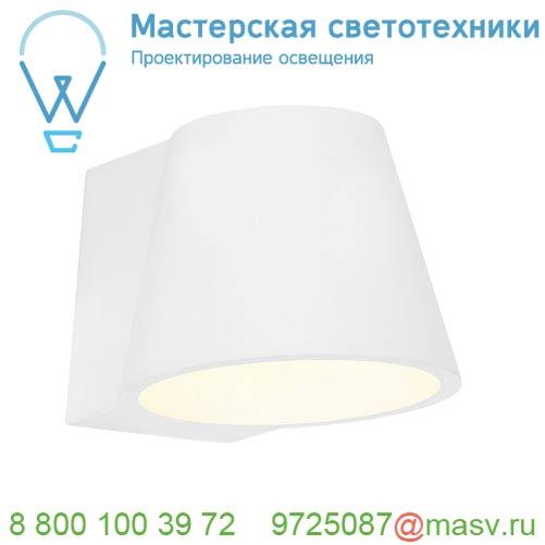 148061 <strong>SLV</strong> PLASTRA CONE WL светильник настенный для лампы GX53 11Вт макс., белый гипс