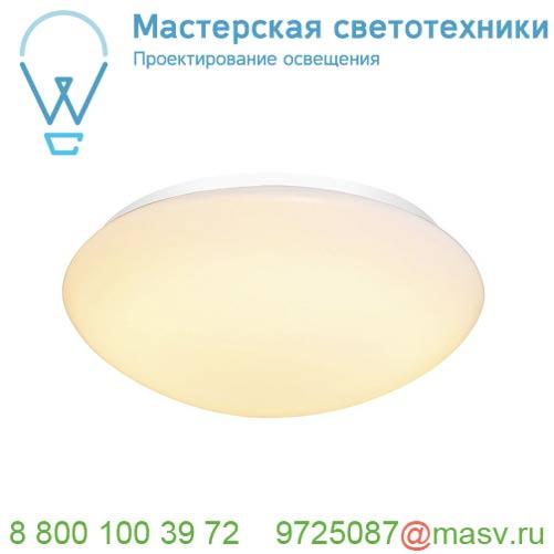 1002021 <strong>SLV</strong> LIPSY 35 DOME светильник накладной IP44 18Вт с LED 3000К/4000K, 1850лм/2050лм, белый