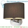 155860 SLV SOPRANA OVAL WL-1 светильник настенный для лампы E27 60Вт макс., хром/ черный
