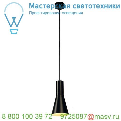 133330 <strong>SLV</strong> PHELIA PD-CONE светильник подвесной для лампы E27 23Вт макс., черный