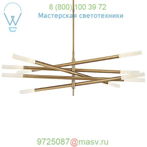 Rousseau Articulating LED Chandelier Visual Comfort KW 5587AB-EC, светильник