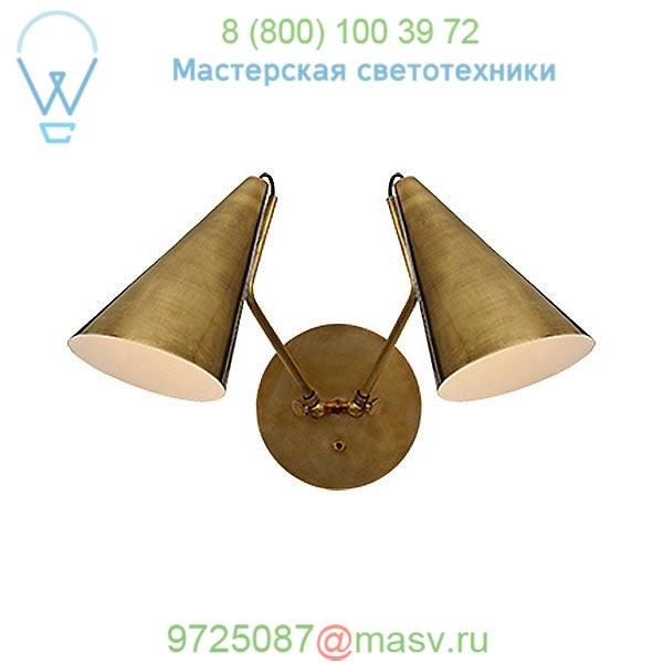ARN 2059HAB-BLK Clemente Double Wall Sconce Visual Comfort, настенный светильник бра