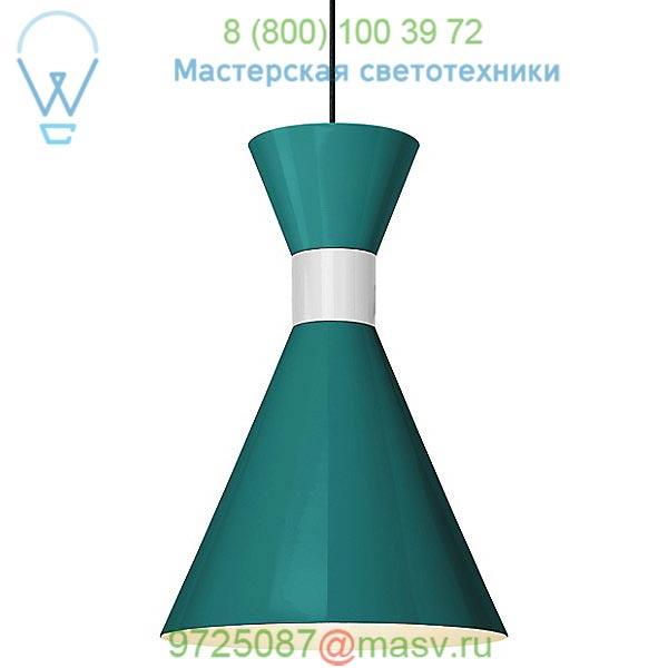 Troy RLM Lighting 5DMC10MBLUWT-BC Mid Century Pendant Light, светильник