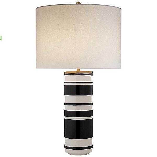 Hayes Sculpted Cylinder Table Lamp Visual Comfort KS 3040WL/SBK-L, настольная лампа