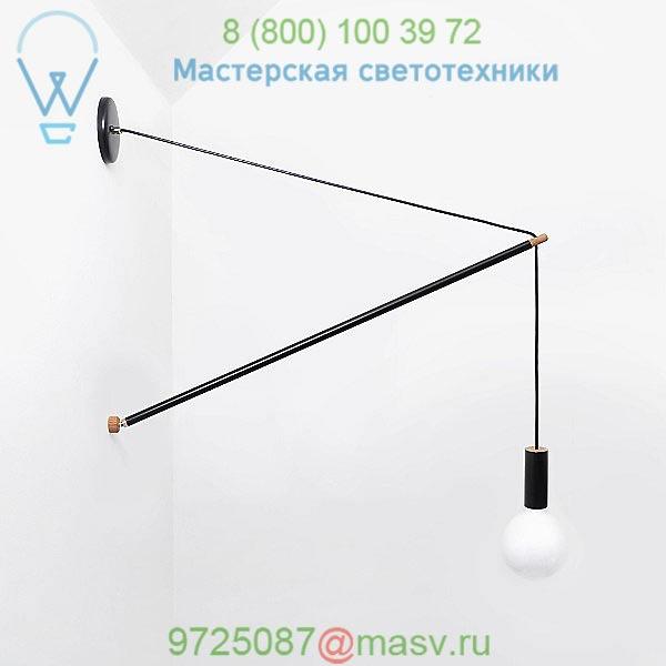 Andrew Neyer PL-2BLK Pennant Wall Light, бра