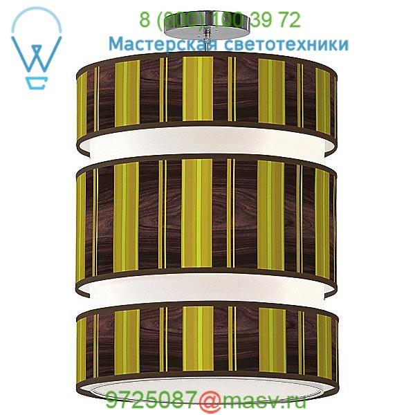 Jefdesigns jd_vsgr_Lena16 Vertical Stripey 3-Tier Pendant Light, светильник