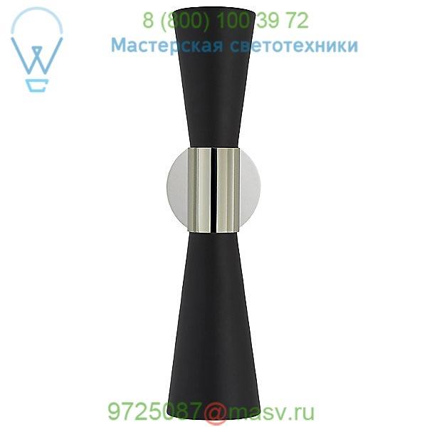 Visual Comfort Clarkson Narrow Wall Light ARN 2009HAB/BLK, настенный светильник
