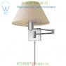 Classic Swing Arm Wall Sconce with Linen Shade Visual Comfort 92000D AN-L, бра