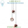 Dora P3 Multi-Light Pendant Light SLD-1010P3-BRS Seed Design, светильник