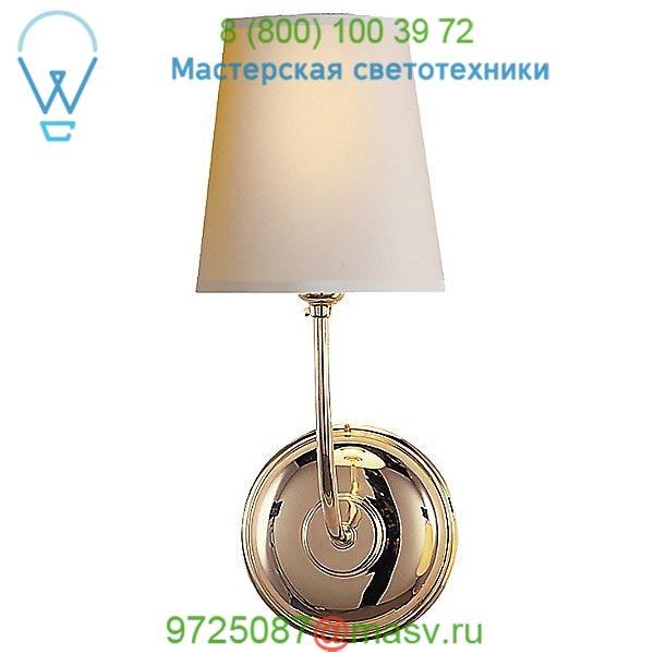 Visual Comfort TOB 2007AS-NP Vendome Single Wall Sconce, настенный светильник