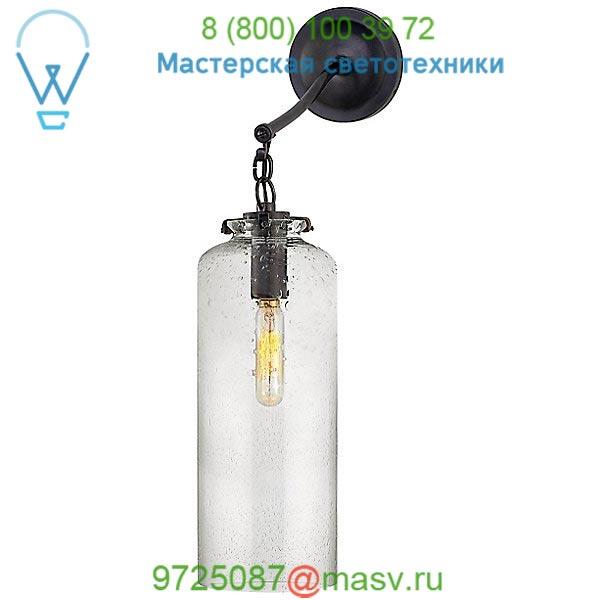 Katie Cylinder Bathroom Wall Light TOB 2226BZ/G3-CG Visual Comfort, настенный бра