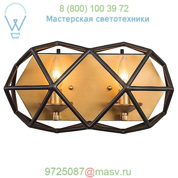 Varaluz 295B02AGRB Geo Vanity Light, светильник для ванной