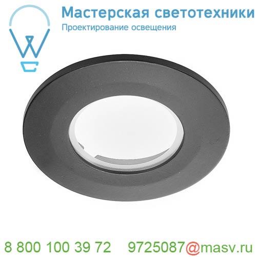 114080 <strong>SLV</strong> F-LIGHT, FLAT накладка IP65, черный