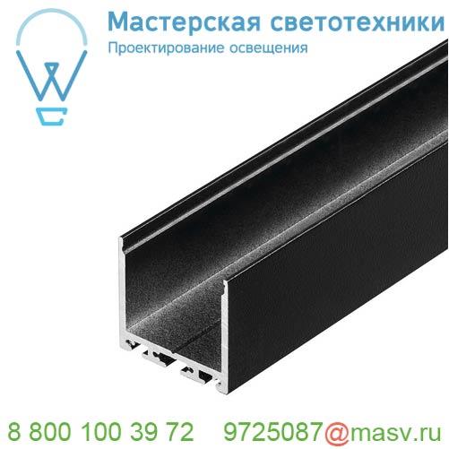 213620 <strong>SLV</strong> GLENOS Pro-3030 200 профиль накладной, без экрана, 2 м, черный