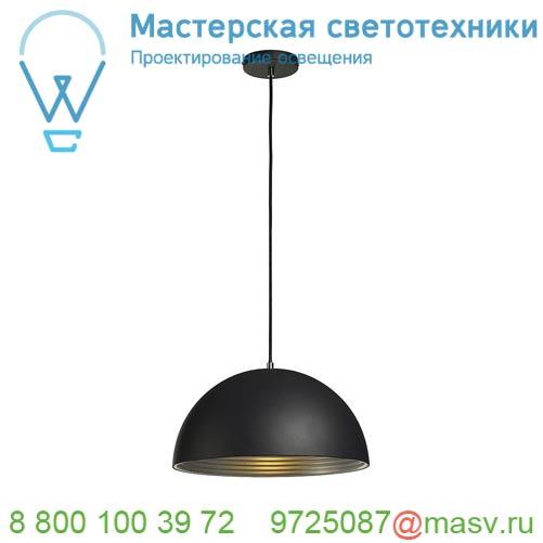 155900 <strong>SLV</strong> FORCHINI M 40 PD светильник подвесной для лампы E27 40Вт макс., черный/ серебро