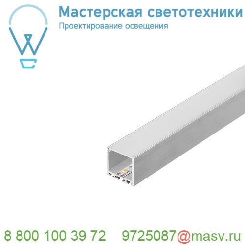 213634 <strong>SLV</strong> GLENOS Pro-3030 300 профиль накладной, без экрана, 3 м, серебристый