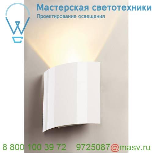 151601 <strong>SLV</strong> LED SAIL WL-1 светильник настенный 3.5Вт с LED 3000K, 140лм, белый глянцевый