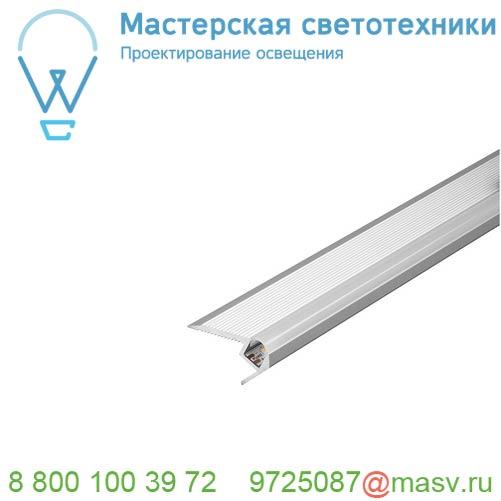 213581 <strong>SLV</strong> GLENOS F-4827 UP 100 профиль для окантовки ступеней, 1 м, с экраном, алюминий