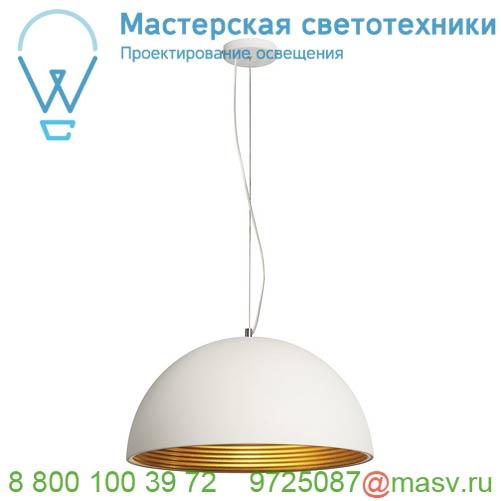 155931 <strong>SLV</strong> FORCHINI M 50 PD светильник подвесной для лампы E27 40Вт макс., белый/ золото