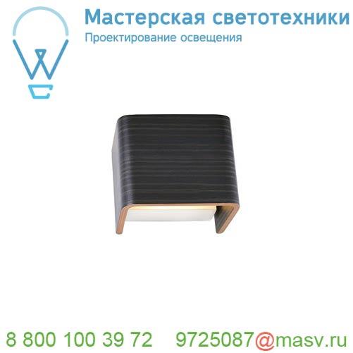 1000616 <strong>SLV</strong> MANA 120, плафон из древесины, черный/ коричневый