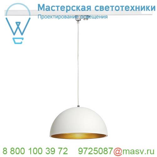 153131 <strong>SLV</strong> 3Ph, FORCHINI M 40 PD светильник подвесной для лампы E27 40Вт макс., белый/ золото