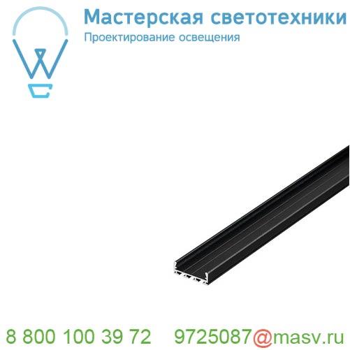 213710 <strong>SLV</strong> GLENOS Pro-2609 200 профиль накладной, без экрана, 2 м, черный