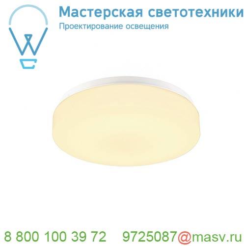 1002075 <strong>SLV</strong> LIPSY 30 DRUM светильник накладной IP44 15Вт с LED 3000К/4000K, 1450лм/1600лм, белый