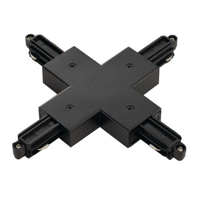 <strong>SLV</strong> 143160 1PHASE-TRACK, X-коннектор с разъемом подвода питания, черный
