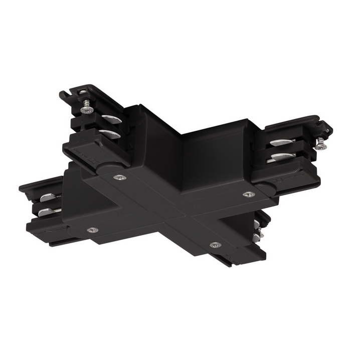 <strong>SLV</strong> 175150 3Ph | S-TRACK, X-коннектор с разъёмом питания, 16А макс., черный