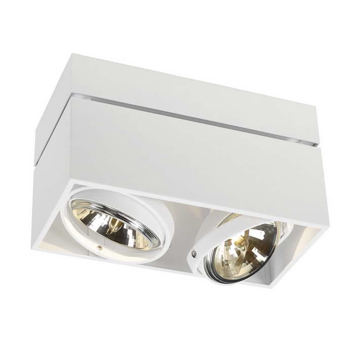 <strong>SLV</strong> 117131 KARDAMOD SQUARE QRB DOUBLE светильник потолочный с ЭПН для ламп QRB111 2x50Вт макс.