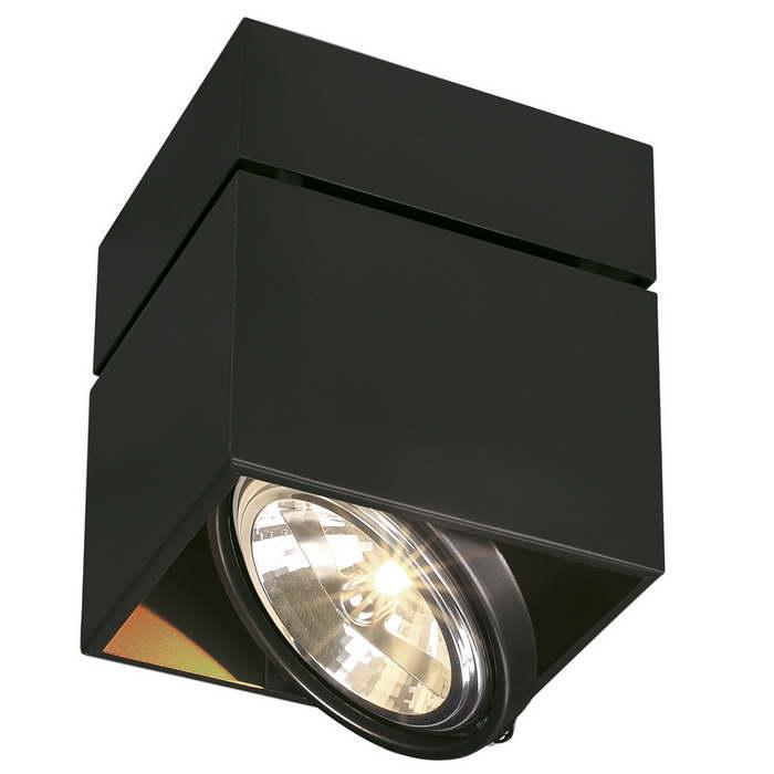 <strong>SLV</strong> 117120 KARDAMOD SQUARE QRB SINGLE светильник потолочный с ЭПН для лампы QRB111 50Вт макс.