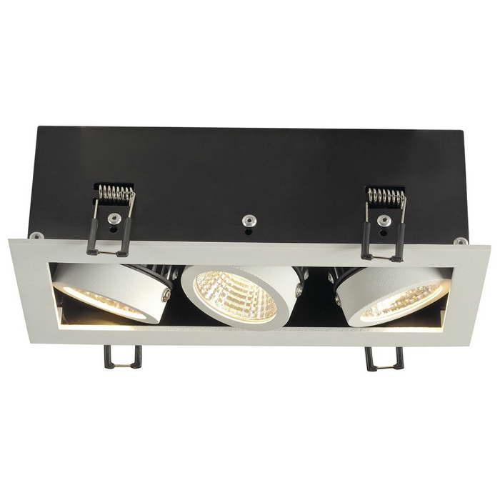 SLV 115721 KADUX 3 LED светильник встраиваемый 21Вт с БП и LED 3000К, 1920лм
