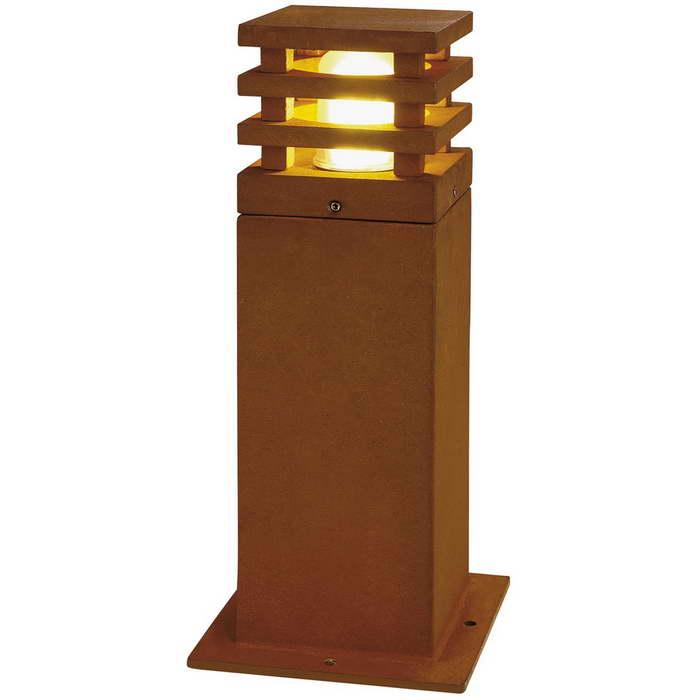 <strong>SLV</strong> 229420 RUSTY SQUARE 40 светильник ландшафтный IP55 для лампы E27 11Вт макс.